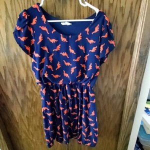 Omigosh A-line in Navy Dinos